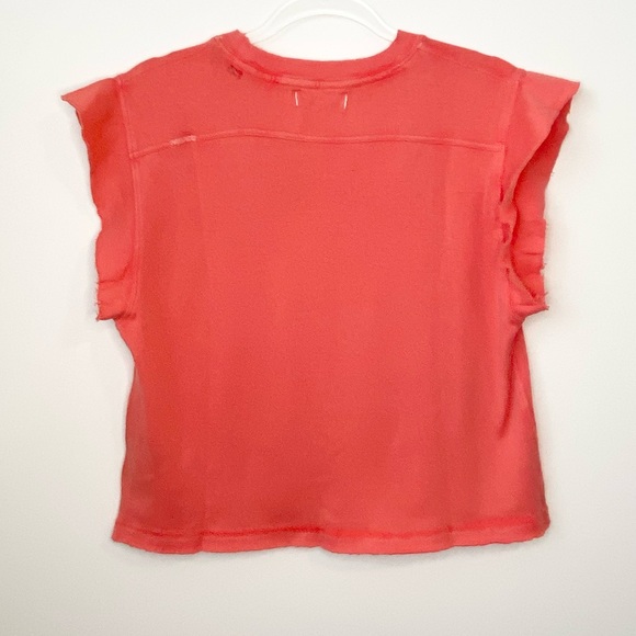 FREE PEOPLE We The Free Warrior Distressed Raw Hem Tee - Picture 5 of 11